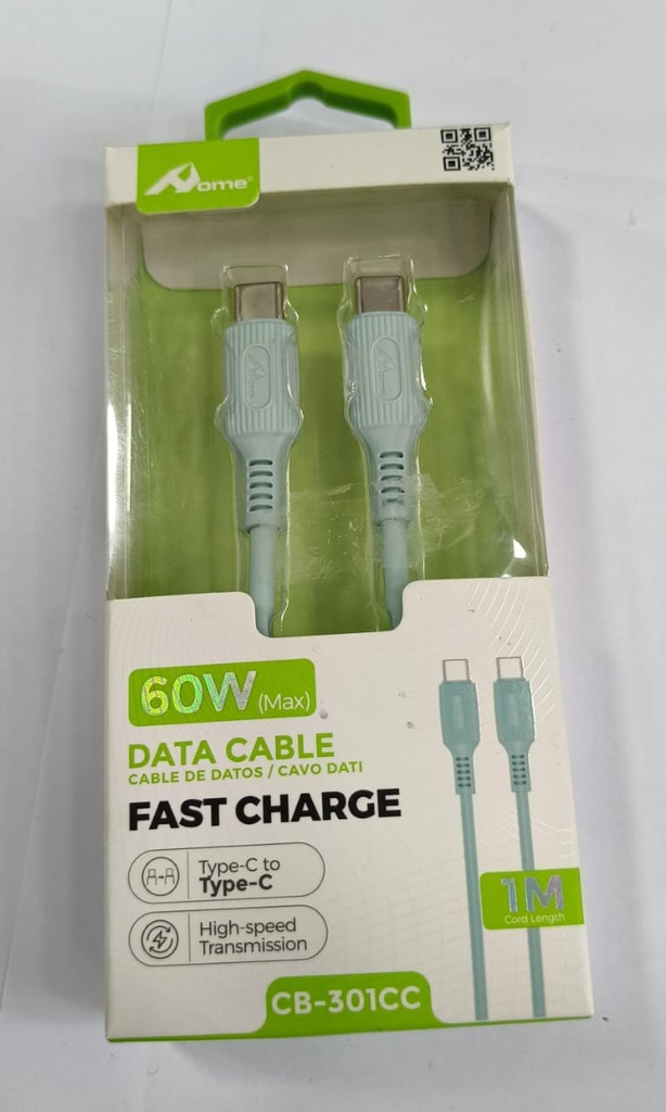 Cable Fast Charge Type-C a Type-C 60W