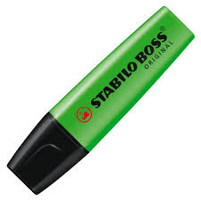 Fluorescent Stabilo Boss Vert