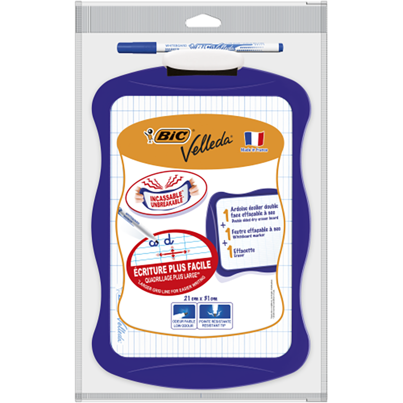 Ardoise Blanche BIC VELLEDA 20x31