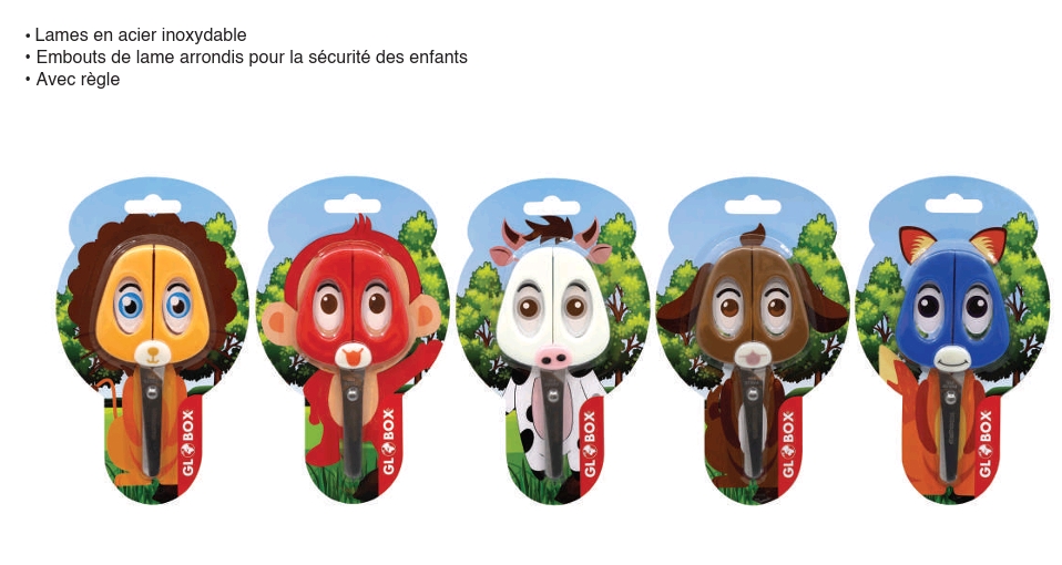 Ciseaux scolaires Globox à motif