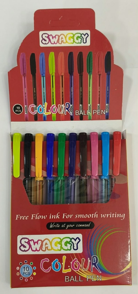 Pochette de 10 stylos Swaggy