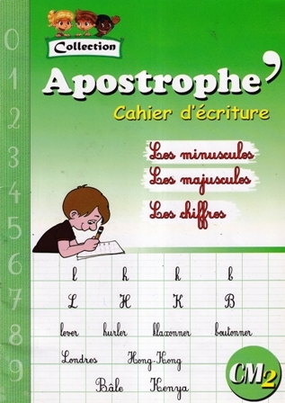 [AR0001695] Cahier d'ecriture apostrophe 5 CM2