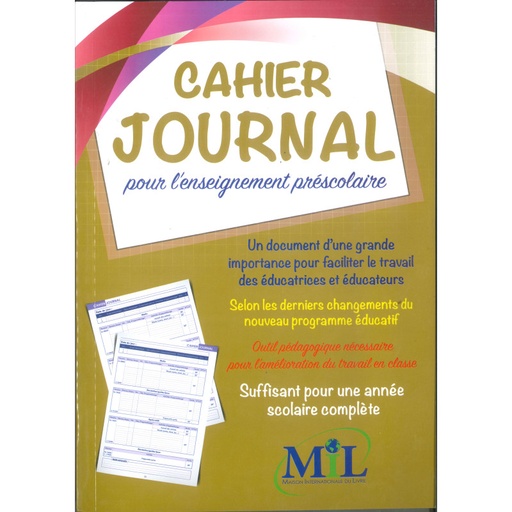 [AR0001915] Cahier journal prescolaire