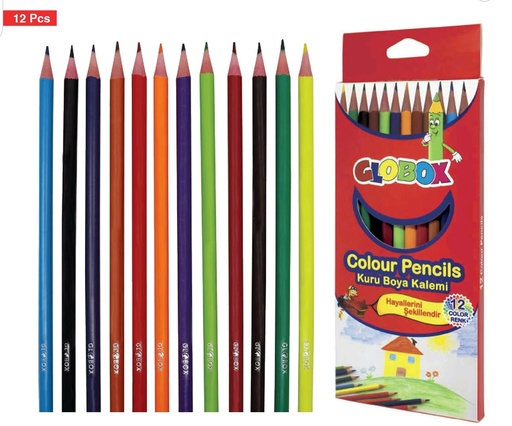 [AR0002493] Crayons de couleur G.F Paquet de 12