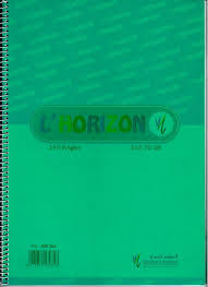[AR0002591] Cahier 140p A4 Horizon