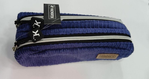 [AR0002691] Trousse Ecolier Velour Bleu